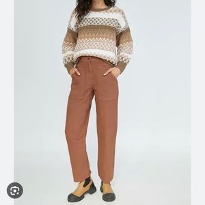 Wilfred free Aritzia brown modern utility cargo pants